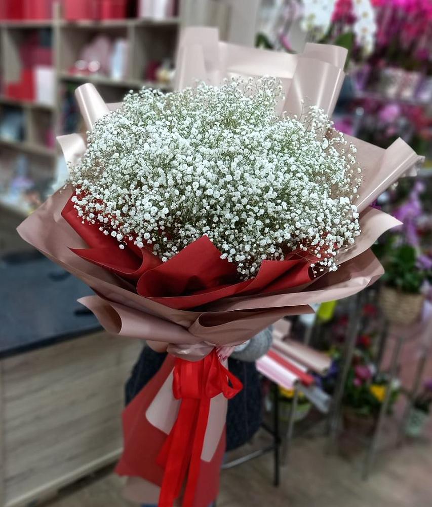 Букет Белые хлопья в Комаричах Букет цветов из: Гипсофила в Комаричах