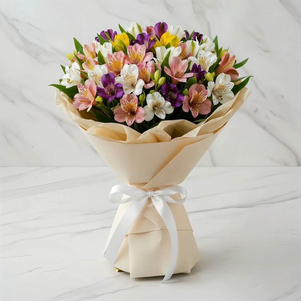 Букет цветов из: Альстромерии в Комаричах