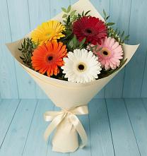 Букет цветов из:  Герберы в Комаричах