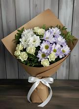 Букет цветов из:  Хризантемы и Розы #REPLACE_PRED# Комаричах