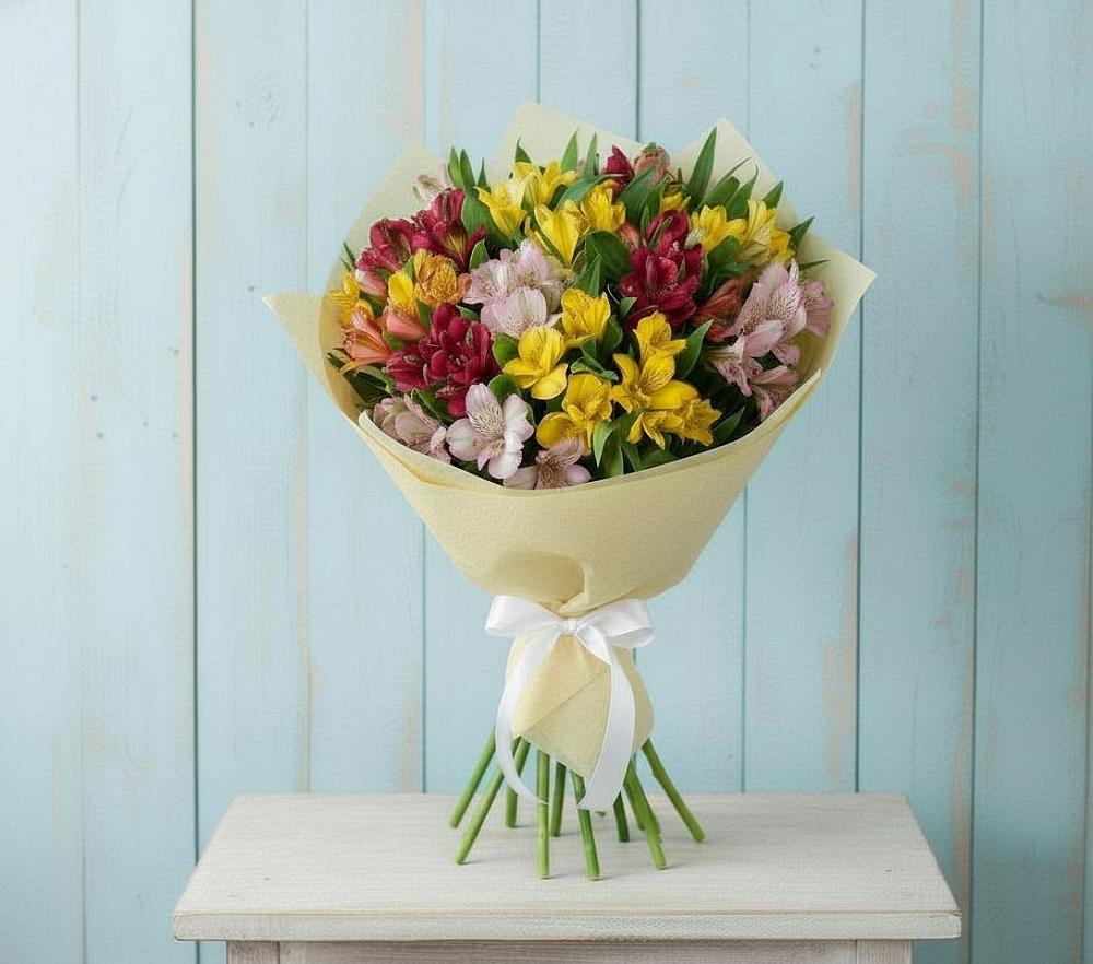Букет цветов из: Альстромерии в Комаричах