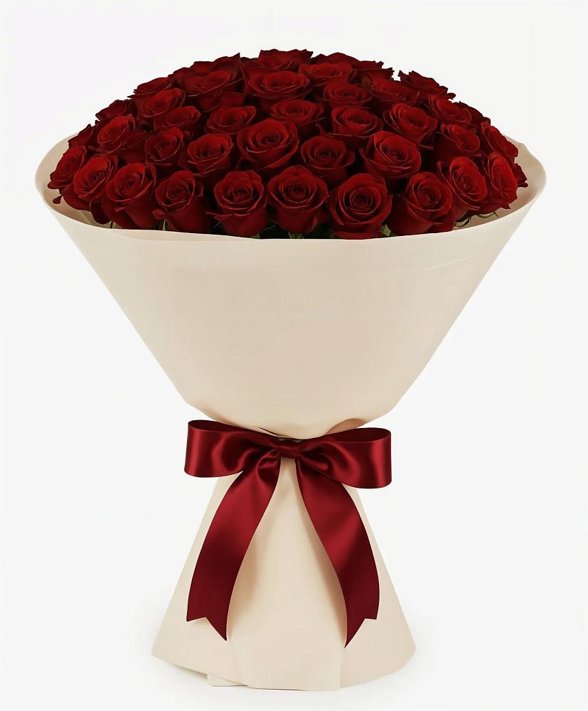 Букет 101 Бордовая роза Блэк Бакарра в Комаричах